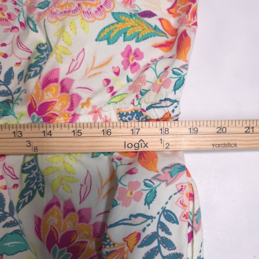 Old Navy XXL Floral Halter Neck Romper with Ring Detail Elastic Waist Multicolor - Picture 10 of 16